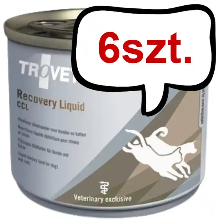 Trovet Recovery Liquid CCL Mokra Karma dla psa i kota op. 190g Pakiet 6szt. Wysoka jakość