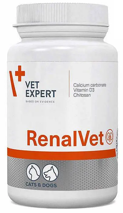 Wyjątkowa oferta VetExpert Preparat na nerki RenalVet dla psa i kota op. 60 kapsułek