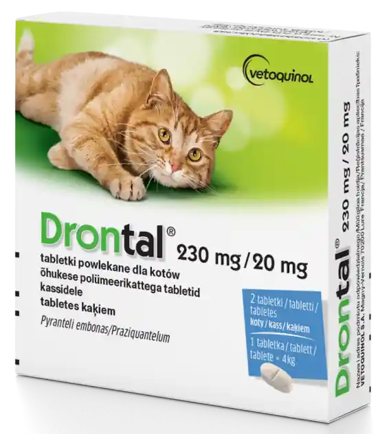 Vetoquinol Drontal Tabletki na robaki i pasożyty dla kota op. 2szt. Wyjątkowa oferta