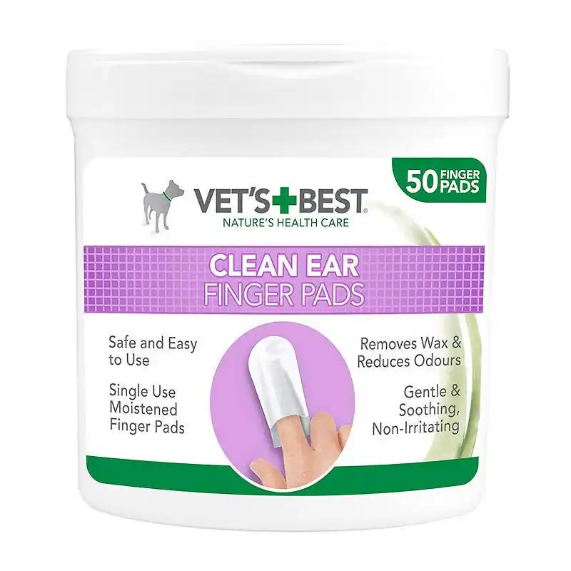 Nowy Vets Best Czyściki do uszu Clean Ear dla psa i kota op. 50szt.