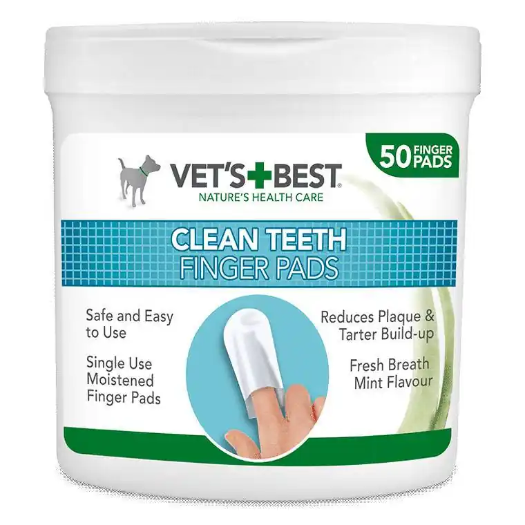 Vets Best Czyściki do zębów Clean Teeth dla psa i kota op. 50szt. Ostatnie sztuki