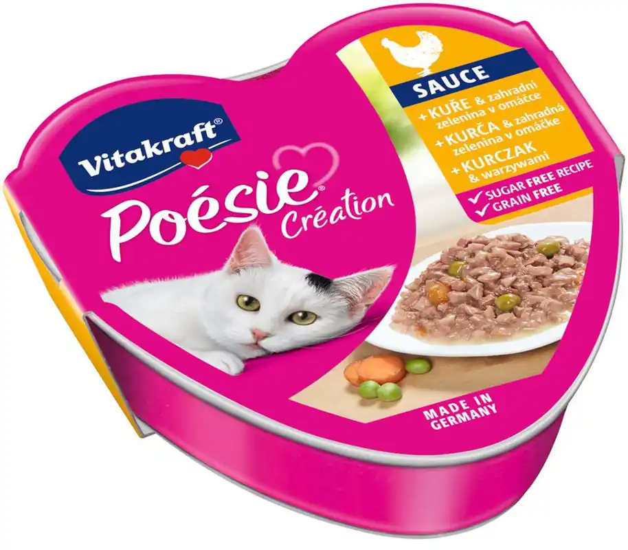 Do wyczerpania zapasów Vitakraft Poesie Creation Sauce Kurczak Mokra karma dla kota op. 85g