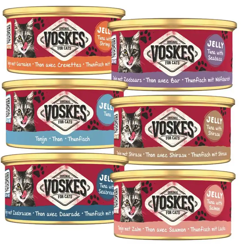 Voskes Original Jelly Pakiet Degustacyjny Mokra Karma dla kota op. 6x85g Nowy
