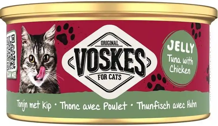 Voskes Original Jelly Tuna with Chicken (Tuńczyk z Kurczakiem) Mokra Karma dla kota op. 85g Dostępne od ręki