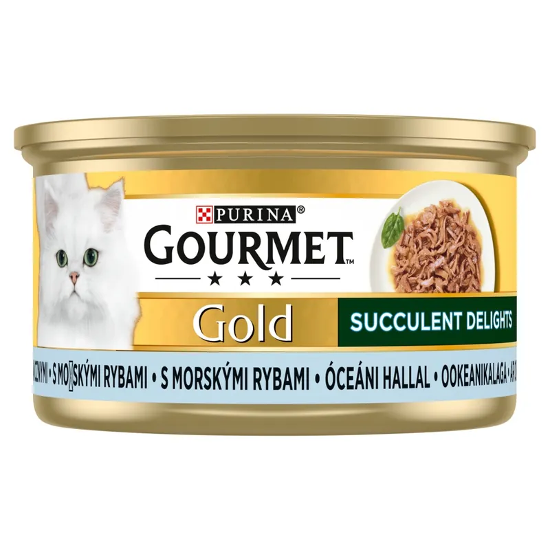 Purina Gourmet Gold z Rybą Oceaniczną 85g Mokra Karma Dla Kota Succulent Delights Wyprzedaż