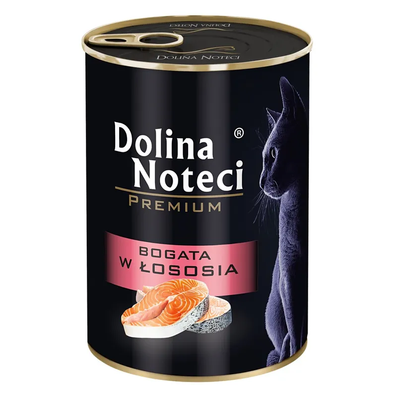 Dolina Noteci PREMIUM 400 g bogata w łososia Mokra karma dla kota Obniżka ceny