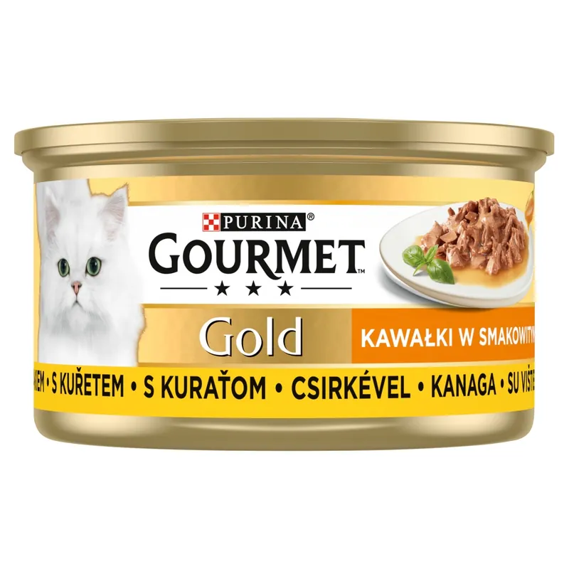 Purina Gourmet Gold z Kurczakiem 85g Mokra Karma Dla Kota Kawałki w Sosie Super okazja