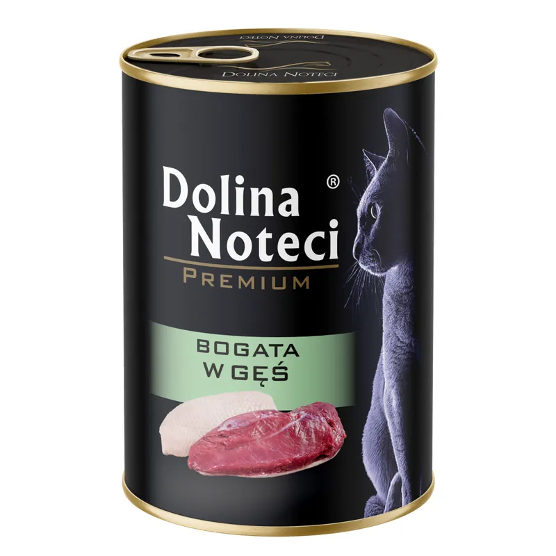 Szybka dostawa Dolina Noteci Premium 400g Mokra Karma Dla Kota Bogata w Gęś