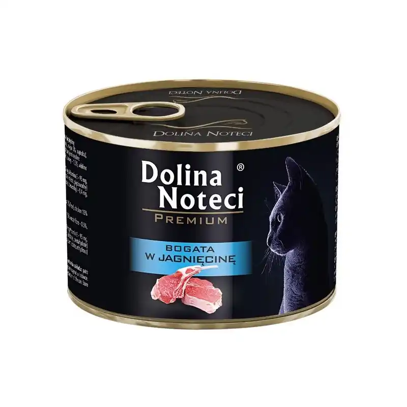 Taniej Dolina Noteci PREMIUM 185 g bogata w jagnięcinę Mokra karma dla kota