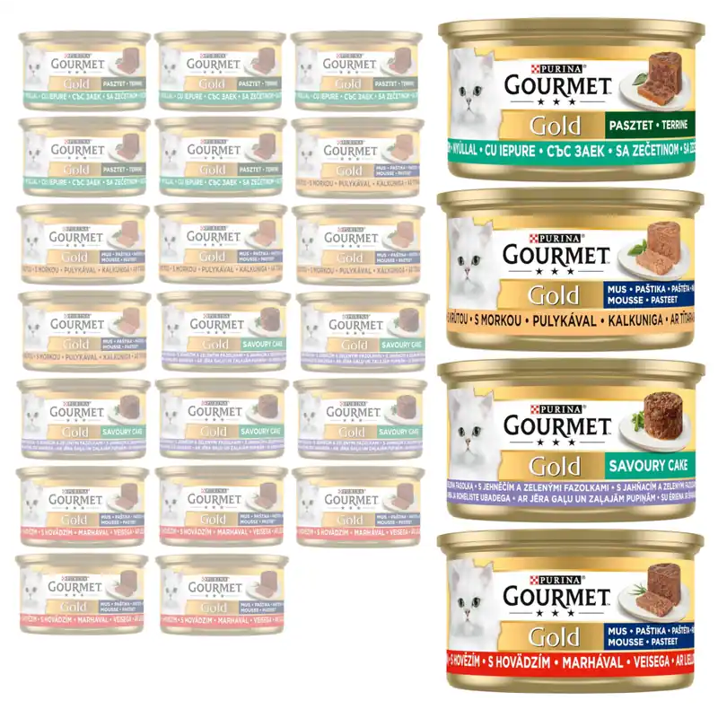 Purina Gourmet Gold 24x85g Mokra Karma Dla Kota Mix Smaków Promocja