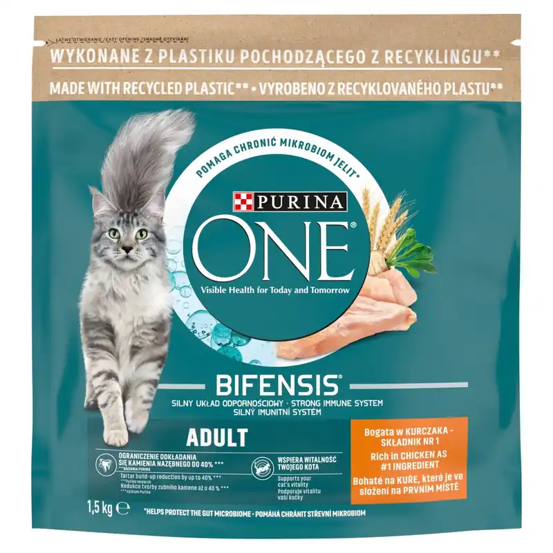Purina One Bifensis Adult 1,5kg Sucha Karma Dla Kota z Kurczakiem Obniżka ceny