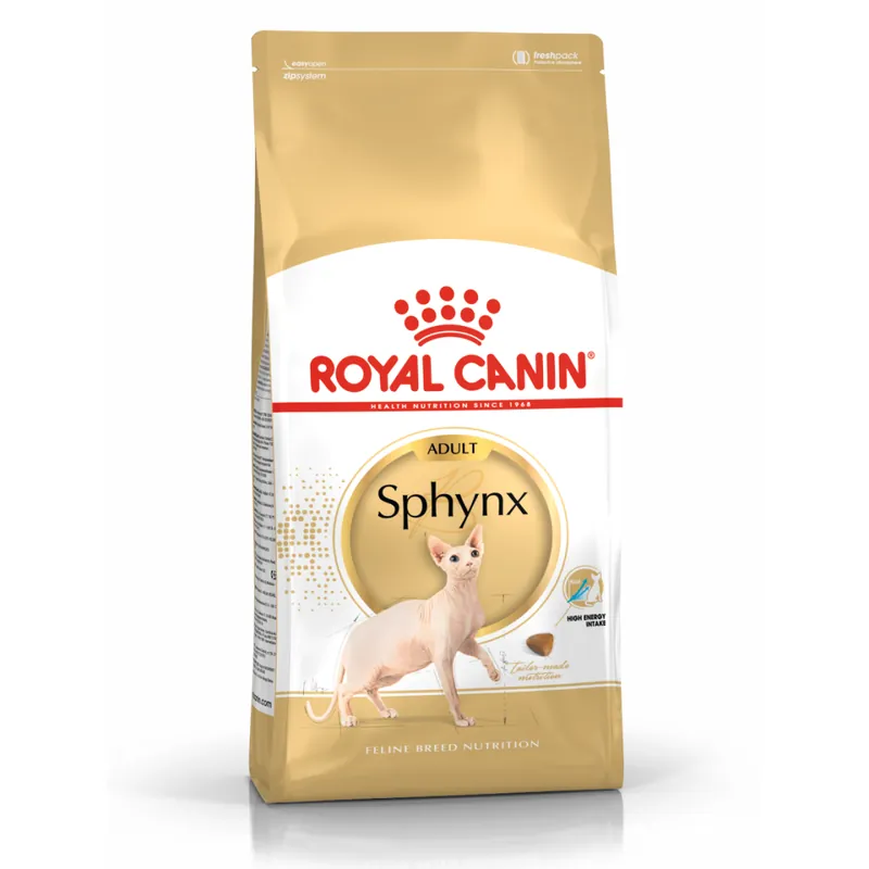 Cena promocyjna Royal Canin FBN Sphynx Adult 10kg Karma Sucha Dla Kotów Dorosłych Rasy Sfinks