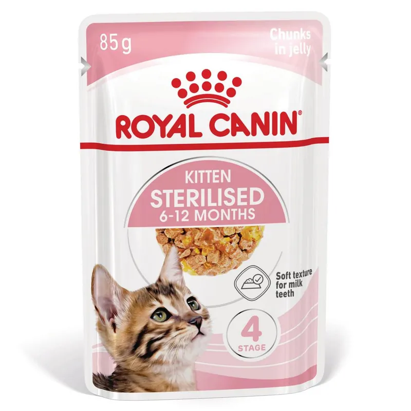 Wybór klientów Royal Canin FHN Kitten Sterilised W Galaretce 85g Karma Mokra Dla Kociąt Sterylizowanych Do 12 Miesiąca Życia