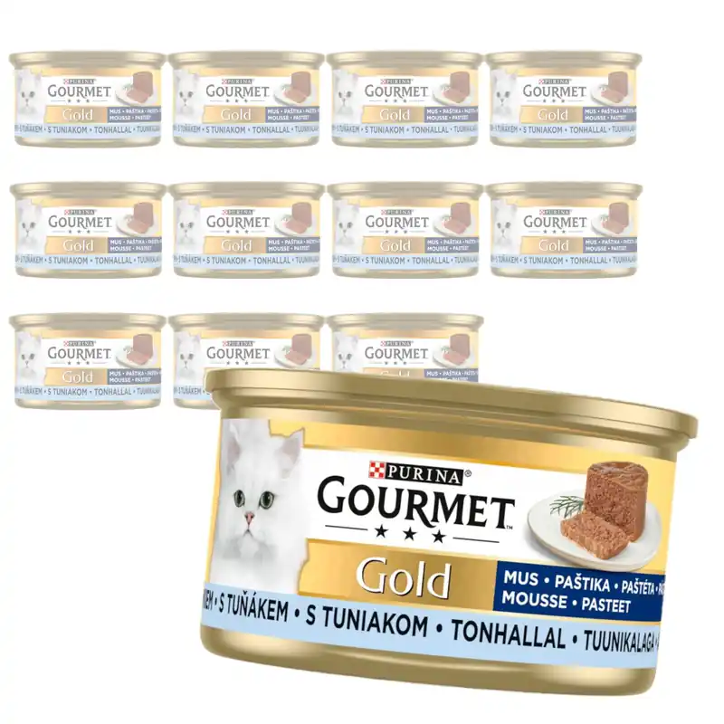 Rabat Purina Gourmet Gold Mus z Tuńczykiem 12x85g Mokra Karma Dla Kota