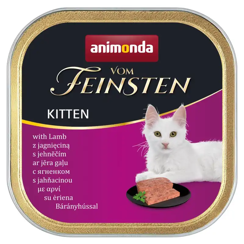 Tani Animonda Vom Feinsten Kitten 100g Mokra Karma dla Kociąt z Jagnięciną