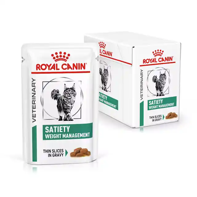 Royal Canin Veterinary Satiety Weight Management 12x85g Mokra Karma Dla Dorosłych Kotów Z Nadwagą W Sosie Super okazja