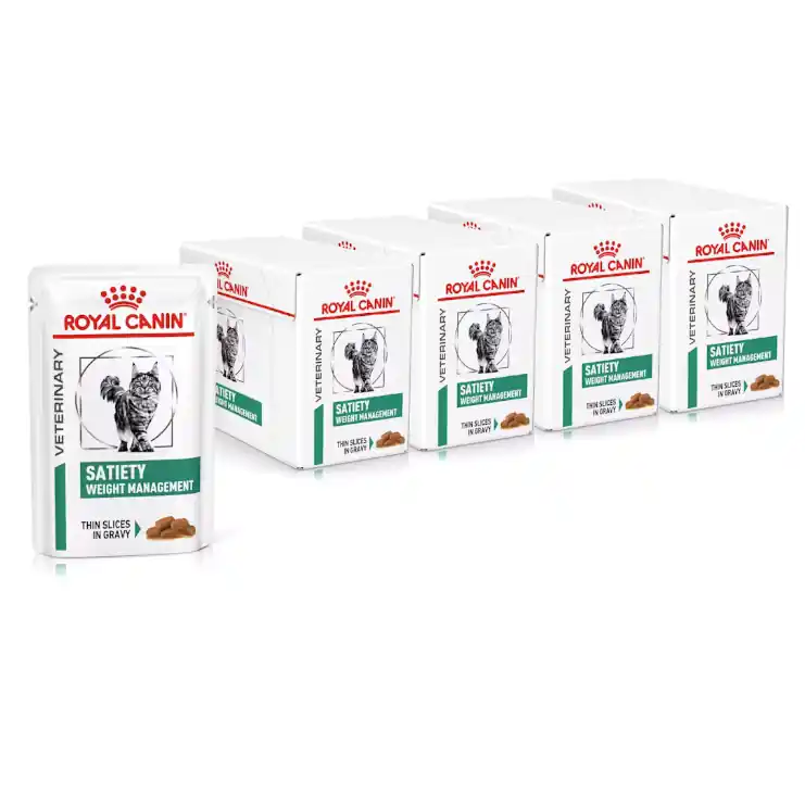 Royal Canin Veterinary Satiety Weight Management 48x85g Mokra Karma Dla Dorosłych Kotów Z Nadwagą W Sosie Super okazja