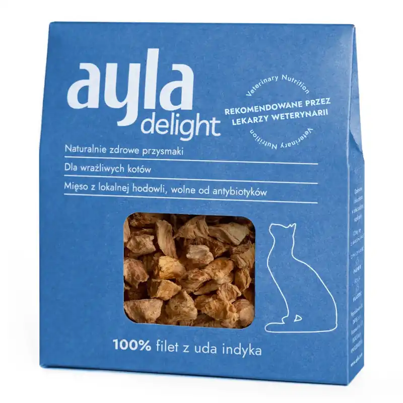 Ayla Delight Filet z Uda Indyka 28g Liofilizowany Przysmak Dla Kota 100% Mięsa Premium