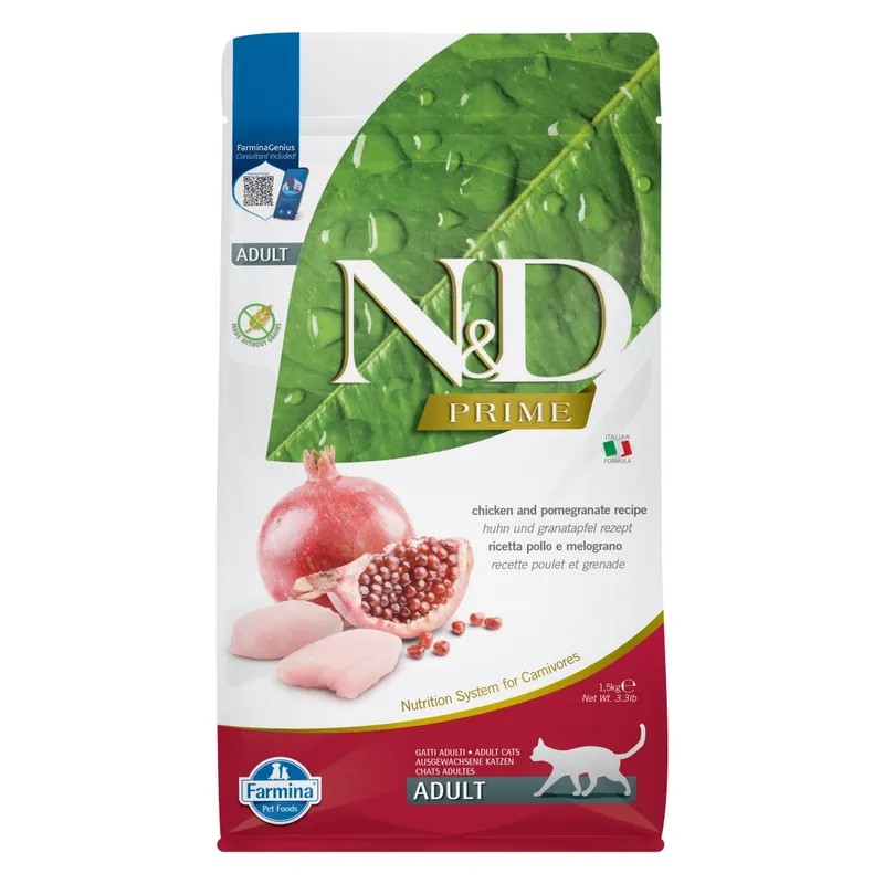 Farmina N&D Cat Prime Chicken Pomegranate Adult 1,5kg Sucha Karma Dla Kota Kurczak z Granatem Zamów dziś