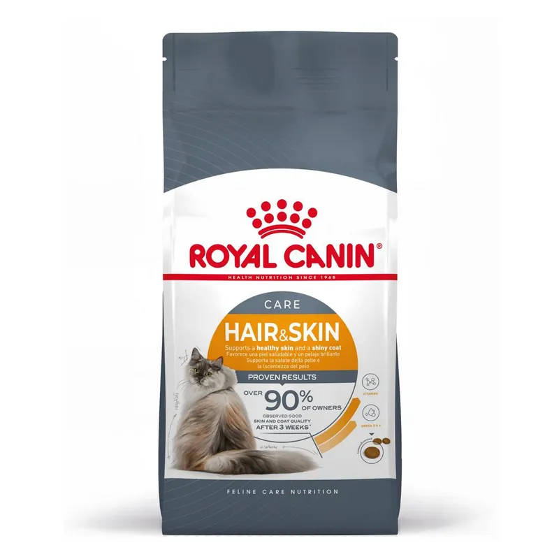 Royal Canin Hair&Skin Care 10kg Karma Sucha Dla Kotów Dorosłych Lśniąca Sierść i Zdrowa Skóra Łatwy zwrot