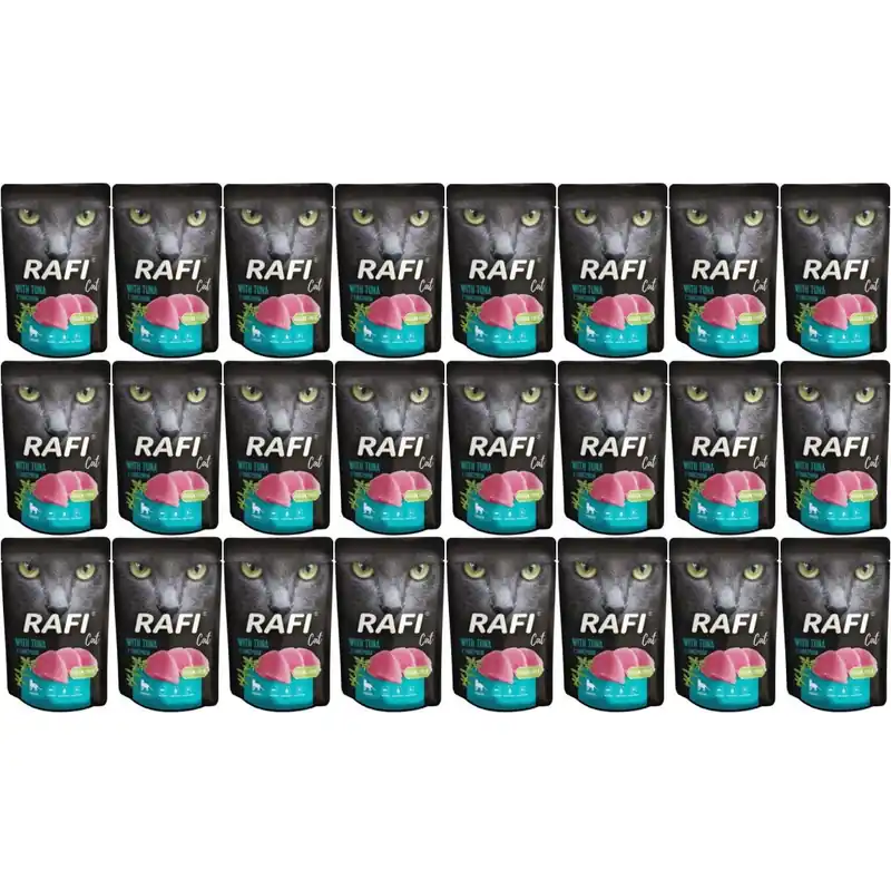 Mokra Karma dla Kotów Sterylizowanych z Tuńczykiem Rafi Cat Adult Saszetka Zestaw 24x100g Kup online