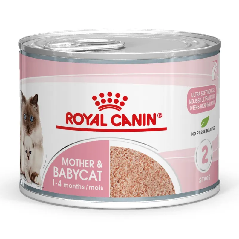 Royal Canin Mother&Babycat Instinctive Mousse 195g Karma Mokra Mus Dla Kotek W Okresie Ciąży Laktacji i Kociąt Premium