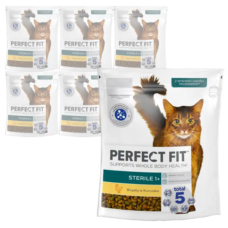 Perfect Fit Sterile Sucha Karma Dla Kotów Sterylizowanych Z Kurczakiem 6x750g Promocja