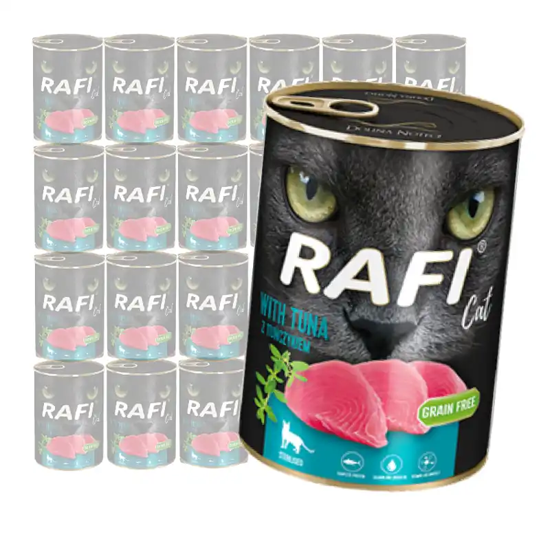 Rafi Cat Adult Bezzbożowa Mokra Karma Dla Kotów Sterylizowanych Z Tuńczykiem 24x400g Taniej