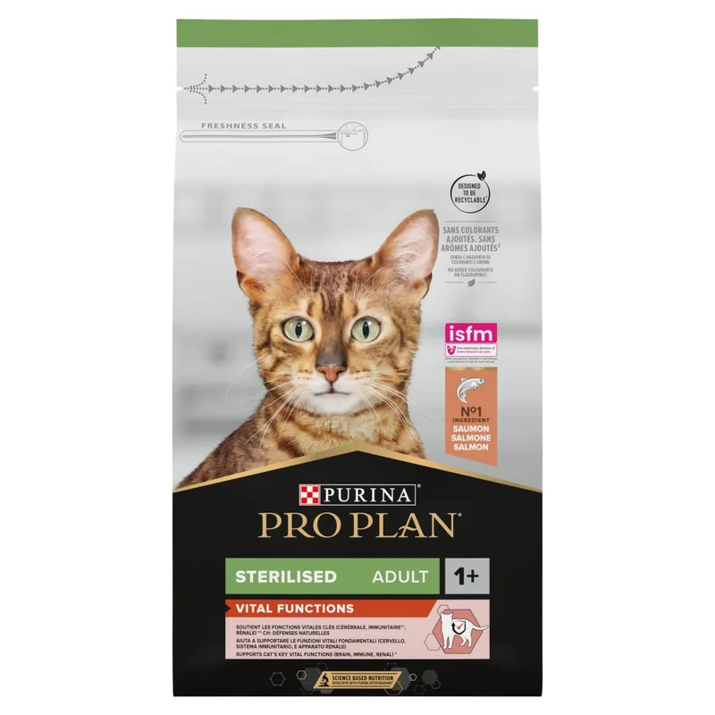 Purina Pro Plan Sterilised Vital Functions Adult 1,5kg Sucha Karma Dla Kotów z Łososiem Taniej
