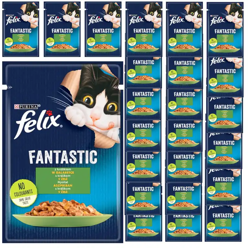 Felix Fantastic Karma Dla Kotów Królik W Galaretce Saszetka 26x85g Zniżka
