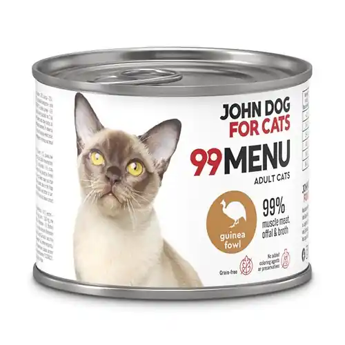 John Dog for Cats 99 Menu Mokra Karma Dla Dorosłych Kotów Z Perliczką 200g Zniżka