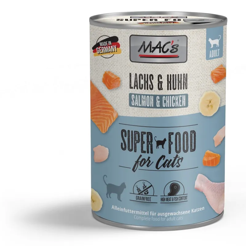Premium MAC‘s Cat Mokra Karma Dla Kota Łosoś Kurczak 400g