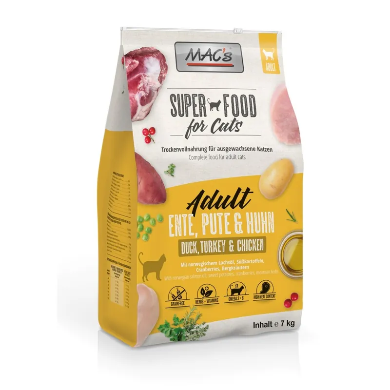 MAC‘s Cat Adult Sucha Karma Dla Kota 7kg Kaczka Indyk Kurczak Oferta