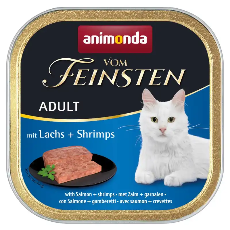 Kup online Animonda Vom Feinsten Adult 100g Mokra Karma dla Kota z Łososiem i Krewetkami