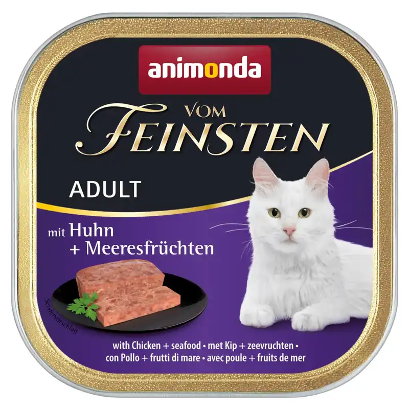 Tylko do końca tygodnia Animonda Vom Feinsten Adult 100g Mokra Karma dla Kota z Kurczakiem i Owocami Morza