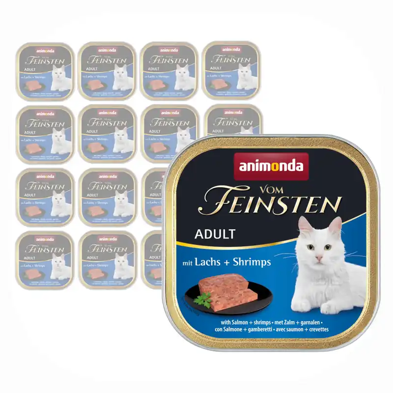 Animonda Vom Feinsten Adult 16x100g Mokra Karma dla Kota z Łososiem i Krewetkami Kup teraz
