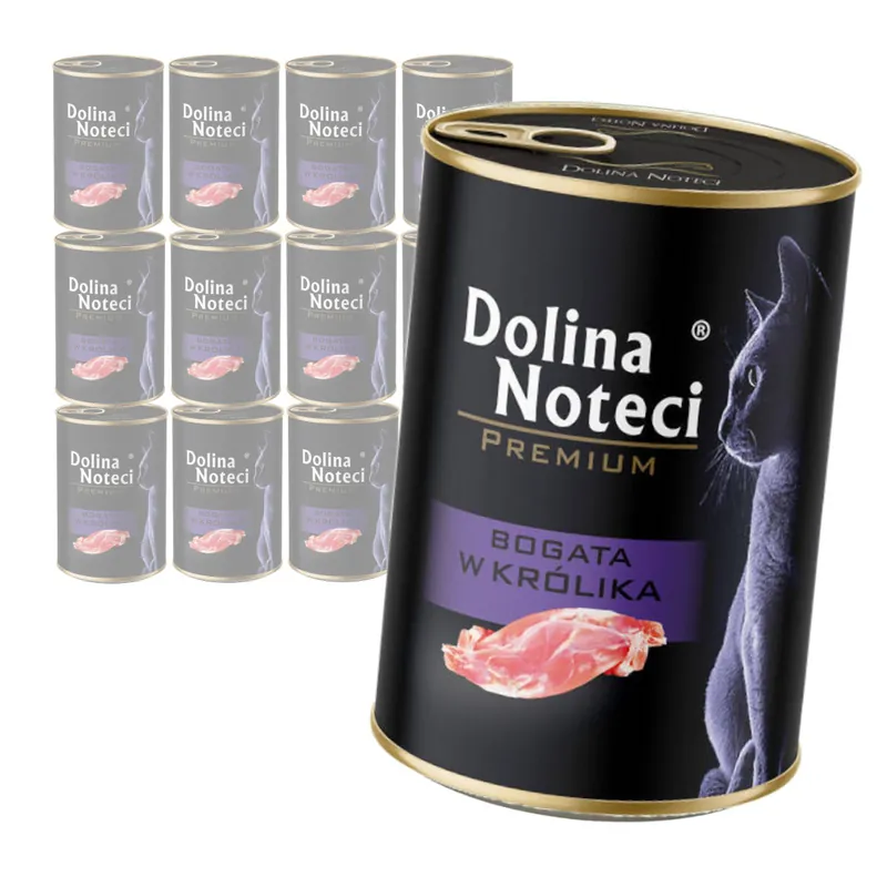 Sprawdź teraz Dolina Noteci Premium Mokra Karma Dla Kota 12x400g Bogata W Królika