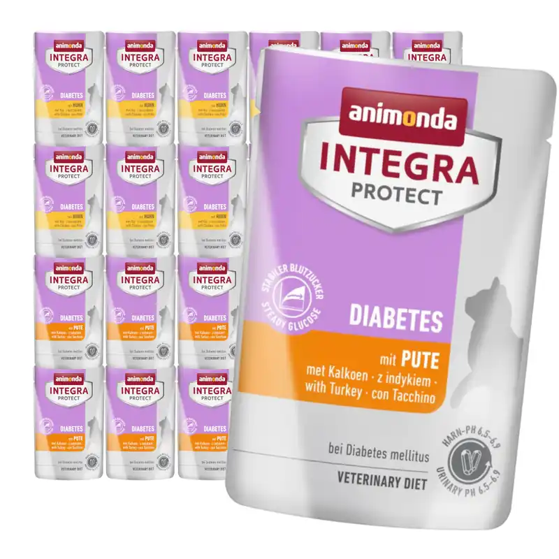 Animonda Integra Protect Diabetes 24x85g Mokra Karma Dla Kota Z Cukrzycą Mix Smaków Kup online