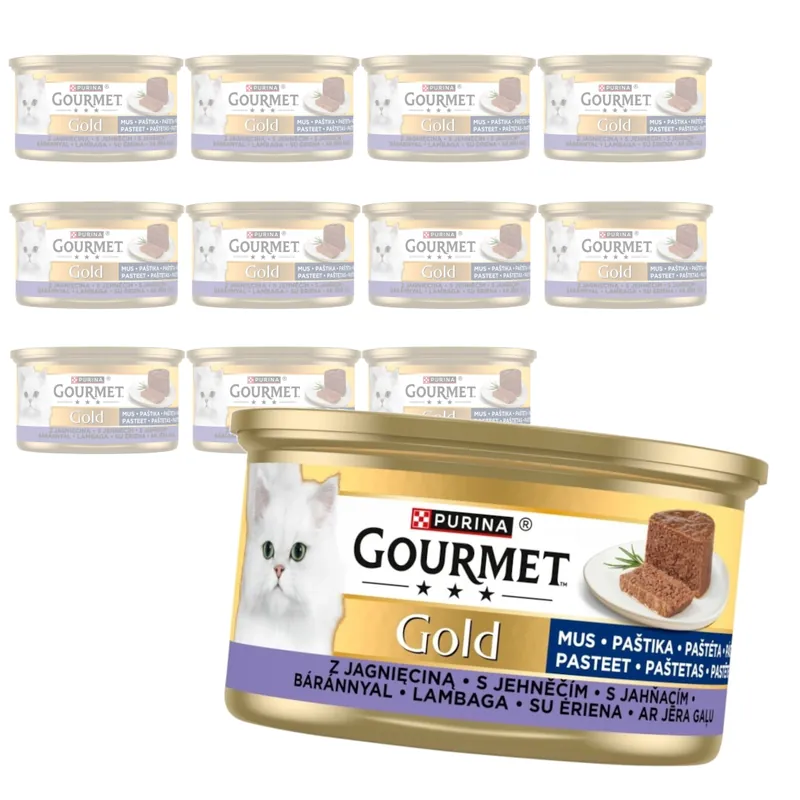 Purina Gourmet Gold Mus z Jagnięciną 12x85g Mokra Karma Dla Kota Oferta czasowa