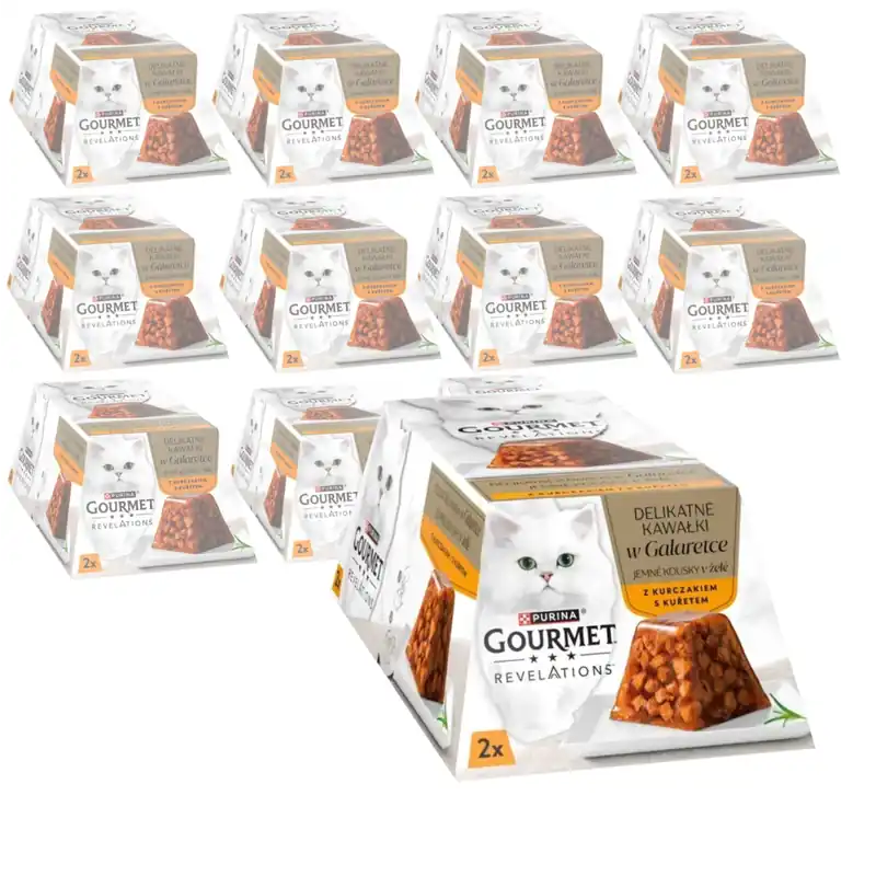 Kup online Purina Gourmet Revelations 24x57g Mokra Karma Dla Kota Kurczak W Galaretce
