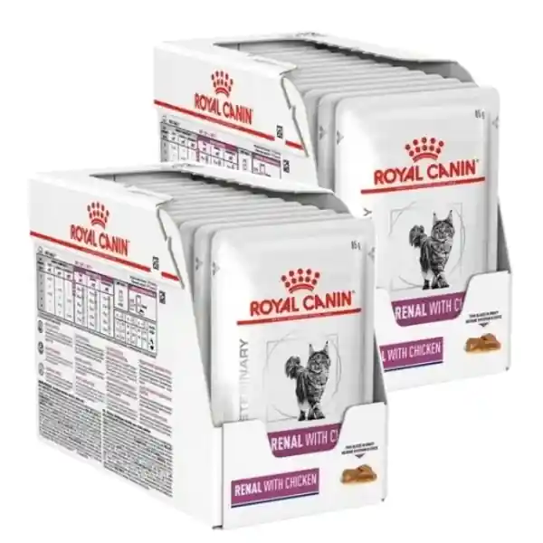 Royal Canin Veterinary Renal 24x85g Mokra Karma Z Kurczakiem W Sosie Dla Kotów Z Niewydolnością Nerek Zapobiega Powstawaniu Kamieni Bestseller