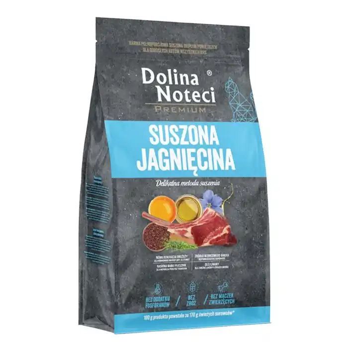 Dolina Noteci Premium 2kg Karma Suszona Dla Dorosłych Kotów Z Jagnięciną Ostatnie sztuki