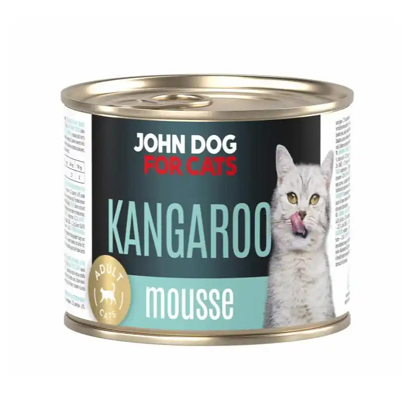 Premium John Dog For Cats 200g Mokra Karma Dla Dorosłych Kotów Z Kangurem Mus