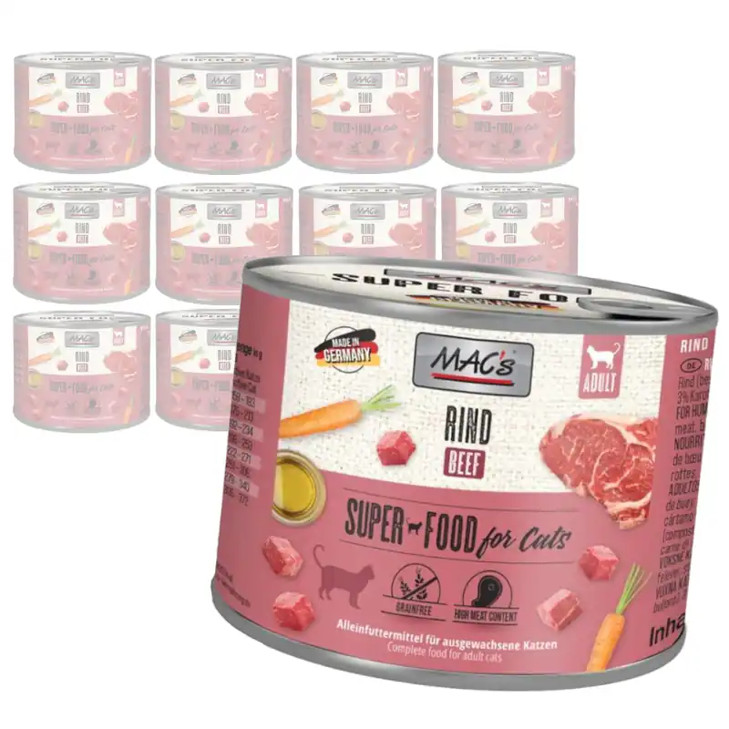 MAC‘s Cat Mokra Karma Dla Kota Wołowina 12x200g Cena promocyjna