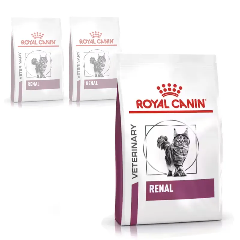 Tani Royal Canin Veterinary Renal 3x400g Sucha Karma Dla Dorosłych Kotów Z Niewydolnością Nerek Zapobiega Powstawaniu Kamieni