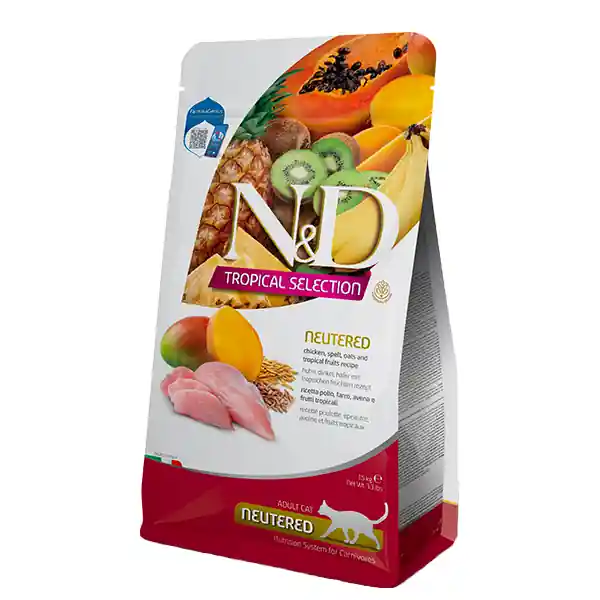Kup teraz Farmina N&D Tropical Neutered 1,5kg Sucha Karma Z Kurczakiem Dla Kotów Po Zabiegu Kastracji