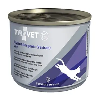 Trovet Hypoallergenic VRD 200g Lekkostrawna Mokra Karma Dietetyczna z Dziczyzną Dla Kotów z Nadwrażliwością Pokarmową Wyprzedaż