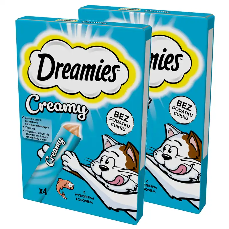 Sprawdź teraz Przysmak Dla Kota Dreamies Z Pysznym Łososiem 8x10g