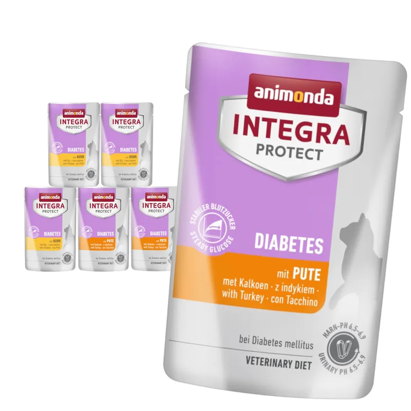Nie przegap Animonda Integra Protect Diabetes 6x85g Mokra Karma Dla Kota Z Cukrzycą Mix Smaków