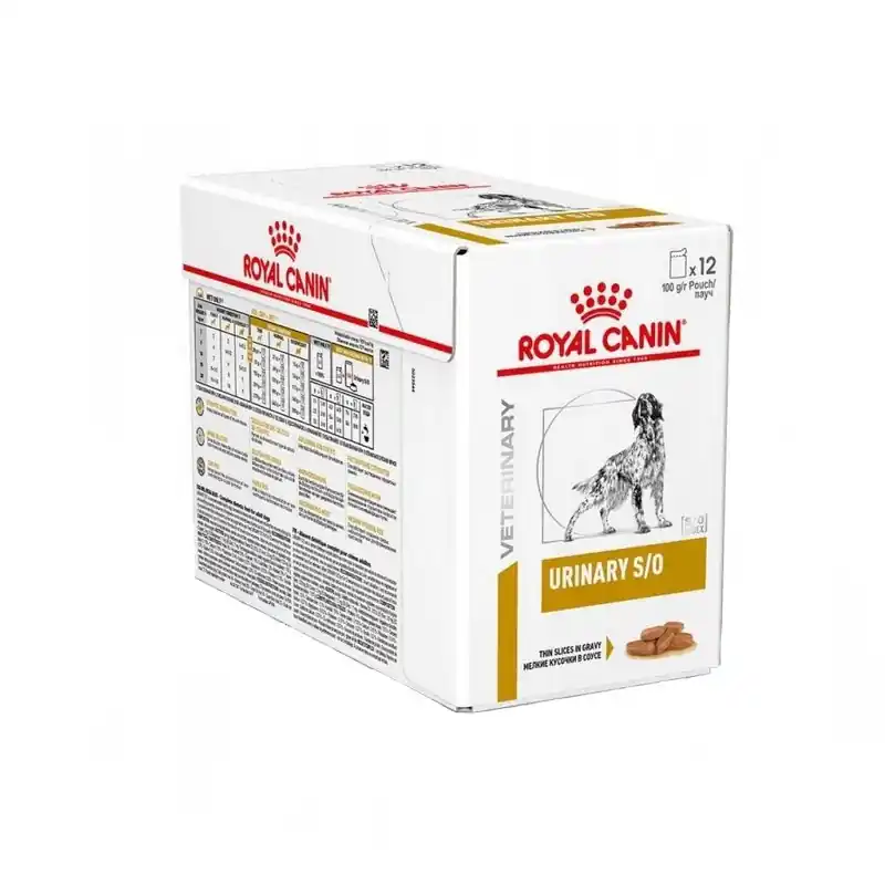 Bestseller Royal Canin Veterinary Urinary S/O 12x100g Mokra Karma W Sosie Dla Psów Na Kamienie Struwitowe